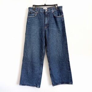 Agolde Wide-Leg Vintage Blue Jeans
